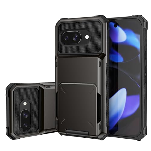 SORAKA Hülle für Google Pixel 9a mit Kartenhalter Handyhülle PC TPU 2 in 1 Dual Layer Bumper Hülle Stoßsichere Abdeckung kann 5 Karten aufnehmen SORAKA Hülle für Google Pixel 9a mit Kartenhalter Handyhülle PC TPU 2 in 1 Dual Layer Bumper Hülle Stoßsichere Abdeckung kann 5 Karten aufnehmen von SORAKA