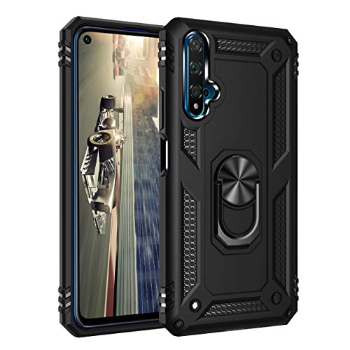 SORAKA Hülle für Huawei Nova 5T mit Ringhalterung Panzerhülle Huawei Nova 5T Hülle Weicher TPU-Stoßfänger Harte PC-Rückseite mit Metallplatte für magnetische Handy-Autohalterung SORAKA Hülle für Huawei Nova 5T mit Ringhalterung Panzerhülle Huawei Nova 5T Hülle Weicher TPU-Stoßfänger Harte PC-Rückseite mit Metallplatte für magnetische Handy-Autohalterung von SORAKA