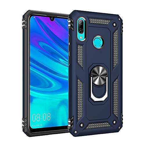 SORAKA Hülle für Huawei P30 Lite mit Ringhalterung Panzerhülle Huawei P30 Lite Hülle Weicher TPU-Stoßfänger Harte PC-Rückseite mit Metallplatte für magnetische Handy-Autohalterung von SORAKA