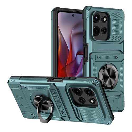SORAKA Hülle für Motorola Moto G Power 5G 2025 mit Ringständer Kartenhalterung Metall Patch kompatible magnetische Auto Telefonhalterung Schutzhülle gegen Stöße und Stürze SORAKA Hülle für Motorola Moto G Power 5G 2025 mit Ringständer Kartenhalterung Metall Patch kompatible magnetische Auto Telefonhalterung Schutzhülle gegen Stöße und Stürze von SORAKA