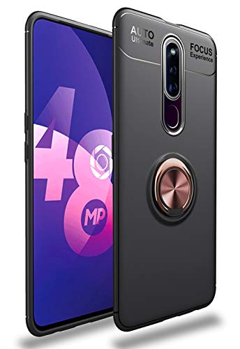 SORAKA Hülle für Oppo F11 Pro mit 360 Grad drehbarem Ringständer Weiches Silikon Ultradünn Schutzhülle mit Metallplatte für Handyhalterung Auto KFZ Magnet Stoßdämpfung Anti Fingerabdruck von SORAKA