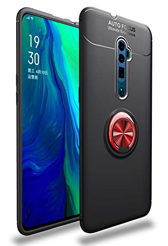 SORAKA Hülle für Oppo Reno 10X Zoom mit Ringständer Weiches TPU Ultradünn Schutzhülle Oppo Reno 5G mit Metallplatte für Handyhalterung Auto KFZ Magnet von SORAKA