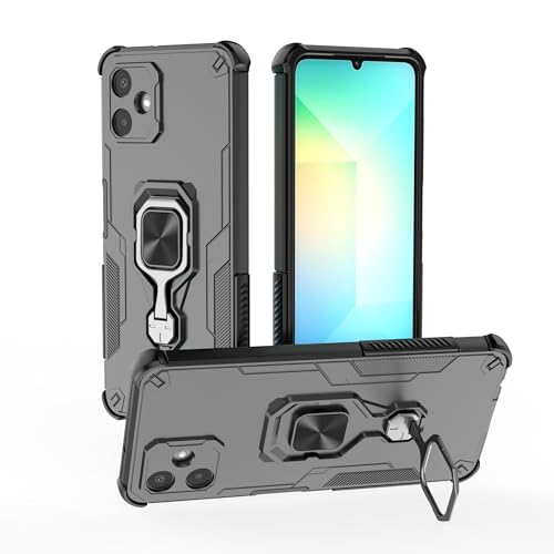 SORAKA Hülle für Samsung Galaxy A06 mit 360 Grad drehbarem Metallständer magnetischem Eisenstück kompatible Magnetische Handyhalterung für das Auto SORAKA Hülle für Samsung Galaxy A06 mit 360 Grad drehbarem Metallständer magnetischem Eisenstück kompatible Magnetische Handyhalterung für das Auto von SORAKA