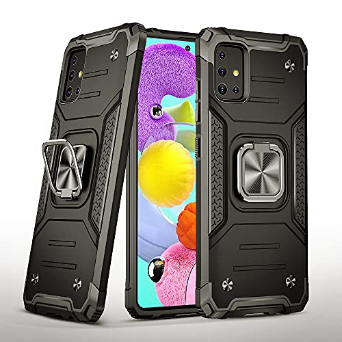 SORAKA Hülle für Samsung Galaxy A51 4G mit Ringhalterung Panzerhülle Samsung Galaxy A51 4G Hülle Weicher TPU-Stoßfänger Harte PC-Rückseite mit Metallplatte für magnetische Handy-Autohalterung SORAKA Hülle für Samsung Galaxy A51 4G mit Ringhalterung Panzerhülle Samsung Galaxy A51 4G Hülle Weicher TPU-Stoßfänger Harte PC-Rückseite mit Metallplatte für magnetische Handy-Autohalterung von SORAKA