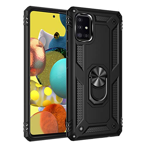 SORAKA Hülle für Samsung Galaxy A51 5G mit Ringhalterung Panzerhülle Samsung Galaxy A51 5G Hülle Weicher TPU-Stoßfänger Harte PC-Rückseite mit Metallplatte für magnetische Handy-Autohalterung SORAKA Hülle für Samsung Galaxy A51 5G mit Ringhalterung Panzerhülle Samsung Galaxy A51 5G Hülle Weicher TPU-Stoßfänger Harte PC-Rückseite mit Metallplatte für magnetische Handy-Autohalterung von SORAKA