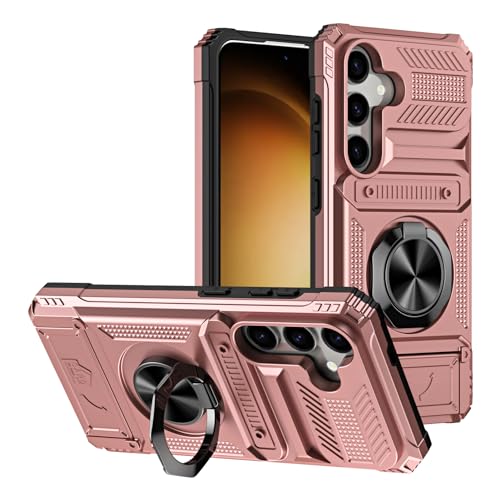 SORAKA Hülle für Samsung Galaxy S23 FE mit Ringständer Kartenhalterung Metall Patch kompatible magnetische Auto Telefonhalterung Schutzhülle gegen Stöße und Stürze SORAKA Hülle für Samsung Galaxy S23 FE mit Ringständer Kartenhalterung Metall Patch kompatible magnetische Auto Telefonhalterung Schutzhülle gegen Stöße und Stürze von SORAKA