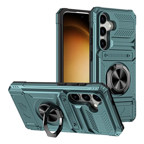SORAKA Hülle für Samsung Galaxy S23 mit Ringständer Kartenhalterung Metall Patch kompatible magnetische Auto Telefonhalterung Schutzhülle gegen Stöße und Stürze SORAKA Hülle für Samsung Galaxy S23 mit Ringständer Kartenhalterung Metall Patch kompatible magnetische Auto Telefonhalterung Schutzhülle gegen Stöße und Stürze von SORAKA