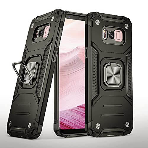 SORAKA Hülle für Samsung Galaxy S8 mit Ringhalterung Panzerhülle Samsung Galaxy S8 Hülle Weicher TPU-Stoßfänger Harte PC-Rückseite mit Metallplatte für magnetische Handy-Autohalterung SORAKA Hülle für Samsung Galaxy S8 mit Ringhalterung Panzerhülle Samsung Galaxy S8 Hülle Weicher TPU-Stoßfänger Harte PC-Rückseite mit Metallplatte für magnetische Handy-Autohalterung von SORAKA