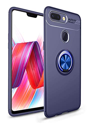 SORAKA Hülle für Xiaomi Mi 8 Lite mit 360 Grad drehbarem Ringständer Weiches Silikon Ultradünn Ultradünn Schutzhülle mit Metallplatte für Handyhalterung Auto KFZ Magnet Stoßdämpfung Anti Fingerabdruck von SORAKA