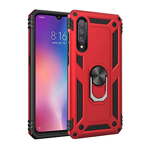 SORAKA Hülle für Xiaomi Mi 9 mit 360 Grad drehbarem Ringständer Weiches Silikon Ultradünn Schutzhülle mit Metallplatte für Handyhalterung Auto KFZ Magnet Stoßdämpfung Anti Fingerabdruck von SORAKA