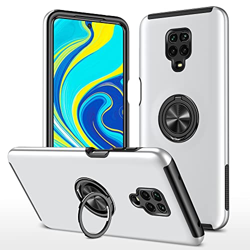 SORAKA Hülle für Xiaomi Redmi Note 9 Pro/Redmi Note 9S mit unsichtbarem Ringhalter und Metallplatte für magnetische Autohalterung Robustes Gehäuse in Militärqualität stoßfeste Schutzhülle von SORAKA