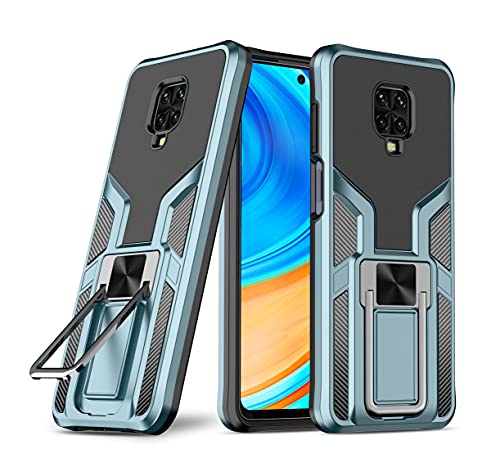 SORAKA Hülle für Xiaomi Redmi Note 9 Pro mit Ständer Heavy Duty Xiaomi Redmi Note 9S hülle mit Metallplatte für magnetische Handy-Autohalterung von SORAKA