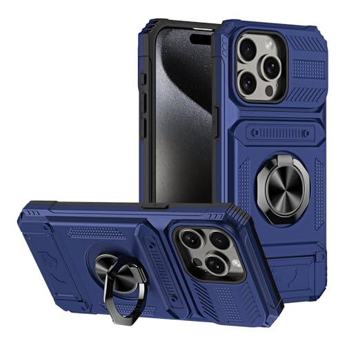 SORAKA Hülle für iPhone 14 Pro Max mit Ringständer Kartenhalterung Metall Patch kompatible magnetische Auto Telefonhalterung Schutzhülle gegen Stöße und Stürze SORAKA Hülle für iPhone 14 Pro Max mit Ringständer Kartenhalterung Metall Patch kompatible magnetische Auto Telefonhalterung Schutzhülle gegen Stöße und Stürze von SORAKA