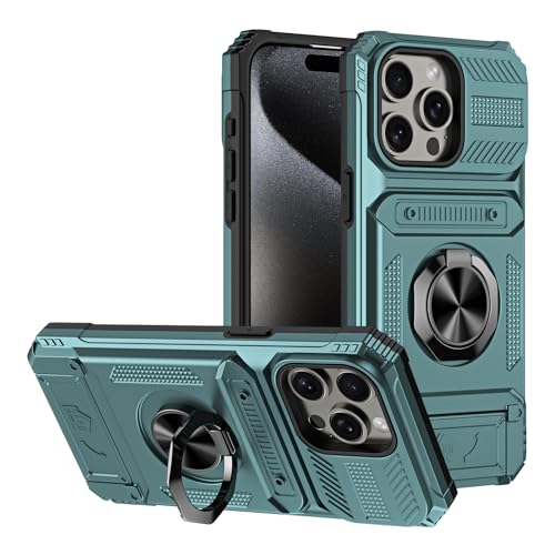 SORAKA Hülle für iPhone 14 Pro mit Ringständer Kartenhalterung Metall Patch kompatible magnetische Auto Telefonhalterung Schutzhülle gegen Stöße und Stürze SORAKA Hülle für iPhone 14 Pro mit Ringständer Kartenhalterung Metall Patch kompatible magnetische Auto Telefonhalterung Schutzhülle gegen Stöße und Stürze von SORAKA