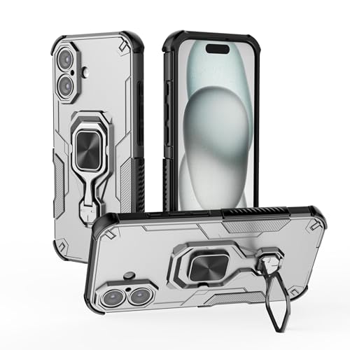 SORAKA Hülle für iPhone 16 mit 360 Grad drehbarem Metallständer magnetischem Eisenstück kompatible Magnetische Handyhalterung für das Auto SORAKA Hülle für iPhone 16 mit 360 Grad drehbarem Metallständer magnetischem Eisenstück kompatible Magnetische Handyhalterung für das Auto von SORAKA