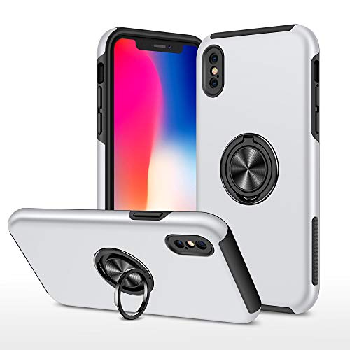 SORAKA Hülle für iPhone X/XS mit unsichtbarem Ringhalter und Metallplatte für magnetische Autohalterung Robustes Gehäuse in Militärqualität stoßfeste Schutzhülle SORAKA Hülle für iPhone X/XS mit unsichtbarem Ringhalter und Metallplatte für magnetische Autohalterung Robustes Gehäuse in Militärqualität stoßfeste Schutzhülle von SORAKA