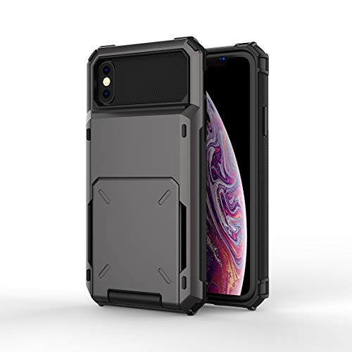 SORAKA Hülle für iPhone XR mit Kartenhalter Wallet Hülle Armor iPhone XR Hülle PC TPU 2 in 1 Dual Layer Bumper Hülle Stoßsichere Abdeckung kann 5 Karten aufnehmen SORAKA Hülle für iPhone XR mit Kartenhalter Wallet Hülle Armor iPhone XR Hülle PC TPU 2 in 1 Dual Layer Bumper Hülle Stoßsichere Abdeckung kann 5 Karten aufnehmen von SORAKA