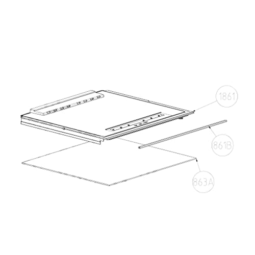 Beko Glasablage für Kühlschrank, Gefrierschrank 5743755400 von SOS ACCESSOIRE