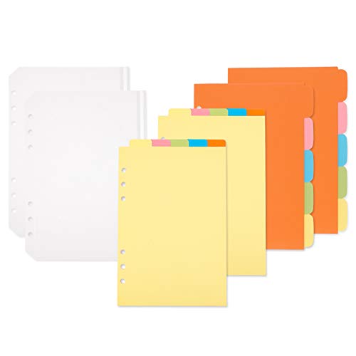 SOSPIRO 20 Stück A5 Register Trennblätter mit 2 Stück 6 Löcher Binder Reißverschluss Taschen für Ringbuch Planer Notizbuch SOSPIRO 20 Stück A5 Register Trennblätter mit 2 Stück 6 Löcher Binder Reißverschluss Taschen für Ringbuch Planer Notizbuch von SOSPIRO
