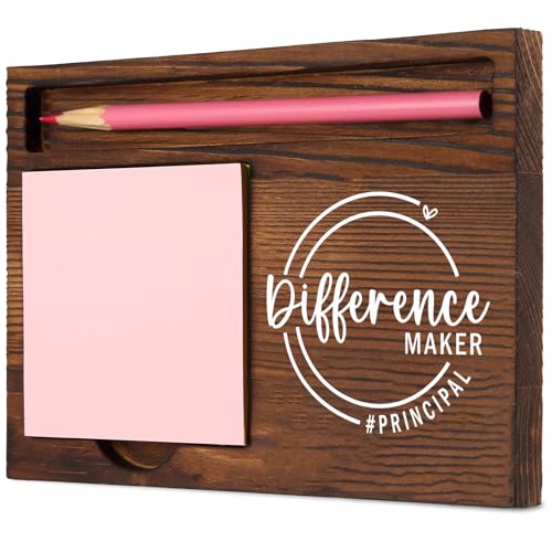Principal Difference Maker selbstklebender Notizblockhalter, aufmerksames Geschenk für Schulleiter, Bildungsführer, stilvoller und funktionaler Schreibtisch-Organizer, Schreibtisch von SOSREBEDR