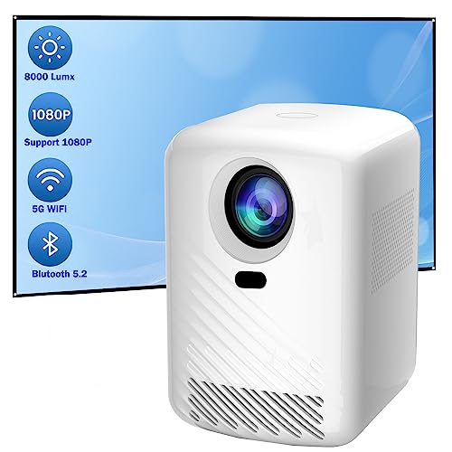 【Elektrischer Fokus】 SOTEFE Video-Beamer WiFi, Bluetooth Beamer, Full HD 1080P-Unterstützung, 4K Wireless Videoprojektor, kompatibel mit Smartphone iPhone/Tablet/iPad, TV-Stick, PS4, Firestick,Xbox von SOTEFE