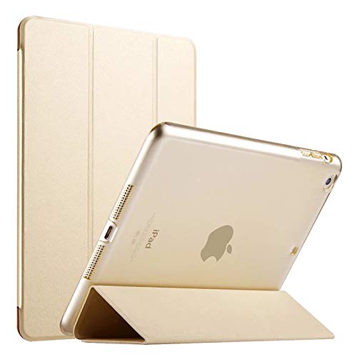 SOTEFE® Utra Dünn iPad Mini 2 Hülle - Schutzhülle iPad Mini, iPad Mini 3 Hülle Abdeckung Transluzent- Case Smart Auto Sleep/Wake Funktion für Apple iPad Mini, iPad Mini 2, iPad Mini 3 - Golden von SOTEFE