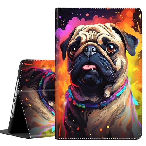SOTWONSO Schutzhülle für Samsung Galaxy Tab A9 Plus 27,9 cm (11 Zoll) 2023, langlebig, stoßfest, Schutzhülle für Samsung Tablet A9+ 11 Zoll (SM-X210/X216/X218), Mops-Hund von SOTWONSO