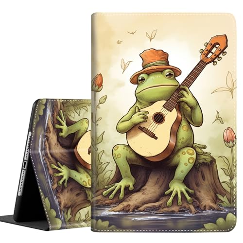 Schutzhülle für Samsung Galaxy Tab A7 10,4 Zoll 2022/2020 (SM-T500/T505/T507/T509), langlebige, stoßfeste Schutzhülle für Samsung Tab A7 Tablet, Vintage, coole Gemälde, Frosch von SOTWONSO