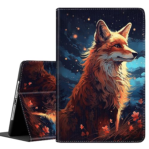 iPad 10.2 Hülle 2021 iPad 9th Generation / 2020 iPad 8th Generation / 2019 iPad 7th Generation Hülle, Durable Shockproof Protective Cover for 25.9 cm Fox Painting von SOTWONSO