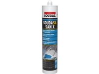 Soudal Sanitärsilikon 300ml - Soudasil SANX transp. schimmelresistent, UV-beständig 25% elastisch von SOUDAL