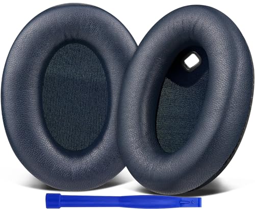 SOULWIT Ersatz Ohrpolster für Sony WH-1000XM4 (WH1000XM4) Kopfhörer, Polster mit hochwertigem Lammfell, Geräuschisolierungsschaum, Ohne den Sensor zu beeinträchtigen von SOULWIT