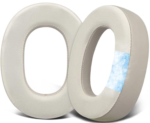 SOULWIT Kühlgel Ersatz Ohrpolster für Jabra Evolve2 85 UC/Evolve 2 85 MS Wireless Kopfhörer(passen Nicht für Elite 85H), Ersatzpolster Polster mit Ice Silk Stoff, Geräuschisolierender Schaum von SOULWIT