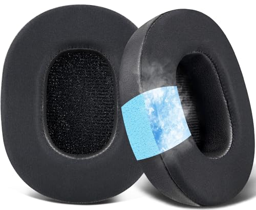 SOULWIT Kühlgel Ersatzpolster Ersatz Ohrpolster für Mpow H7 Bluetooth-Kopfhörer, Polster mit Ice Silk-Stoff, Geräuschisolierungsschaum von SOULWIT