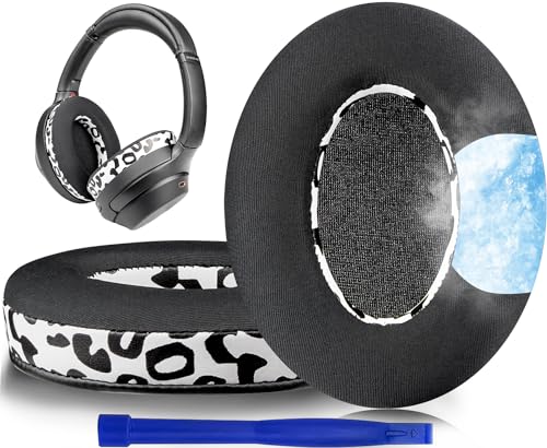 SOULWIT Kühlgel Ersatzpolster Ersatz Ohrpolster für Sony WH-1000XM3 (WH1000XM3) Over-Ear-Kopfhörer, Ohrpolsterkissen mit hochdichtem Geräuschisolierungsschaum, zusätzliche Dicke von SOULWIT