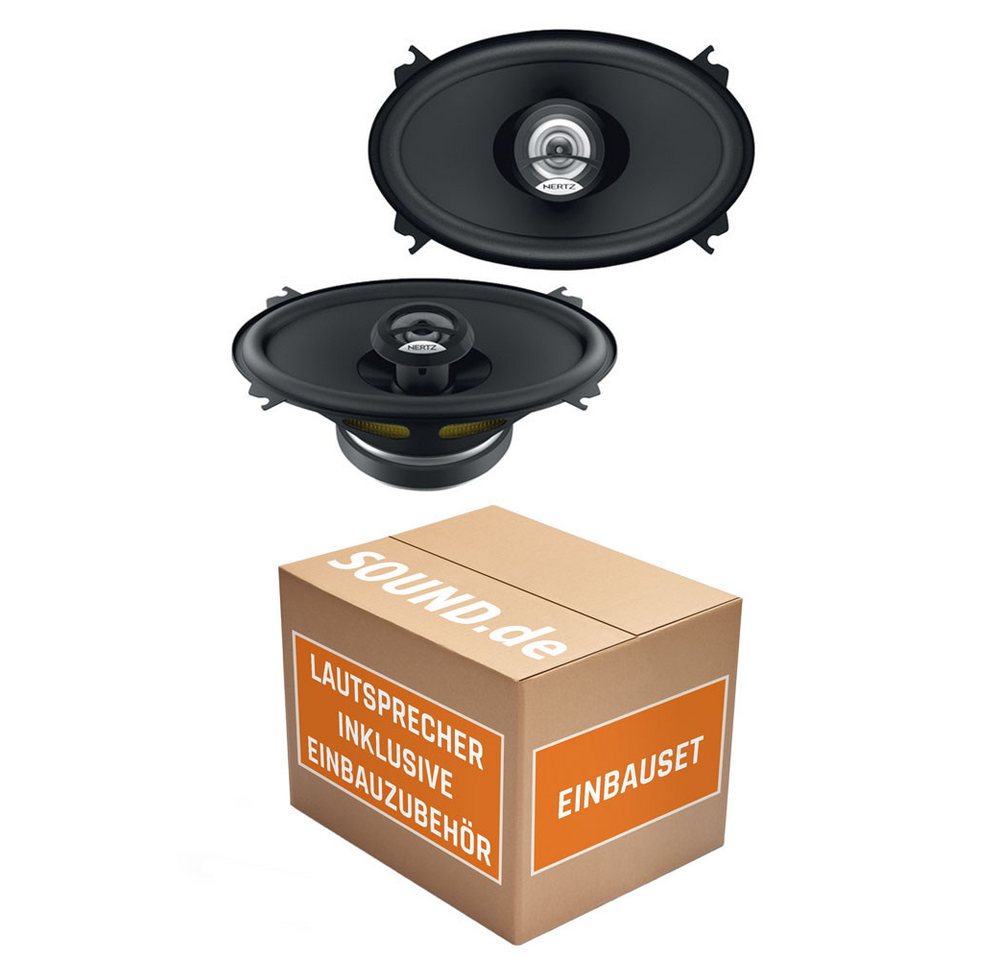 SOUND.de DCX 460.3 (4x6 Zoll) Oval Lautsprecher Einbauset Ford Maverick 1 Auto-Lautsprecher (MAX: Watt) von SOUND.de