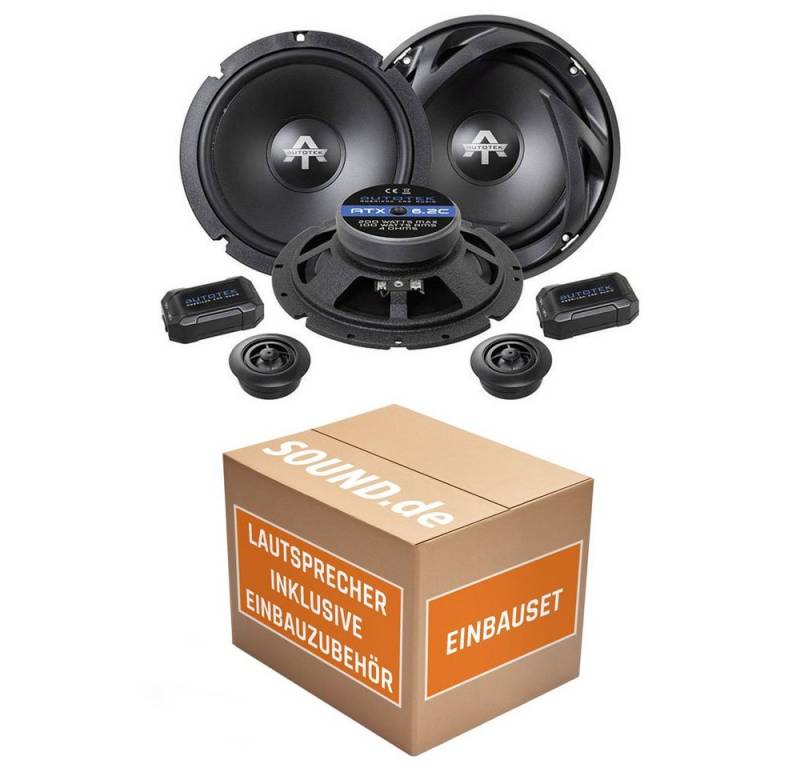 SOUND.de Lautsprecher Boxen Autotek ATX-6.2C Auto Einbauset Fiat Scudo 1 Front Auto-Lautsprecher (cm) von SOUND.de
