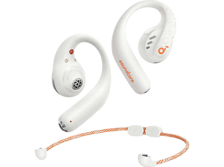 SOUNDCORE BY ANKER AeroFit Pro, Open-ear Kopfhörer Bluetooth Schneeweiß von SOUNDCORE BY ANKER