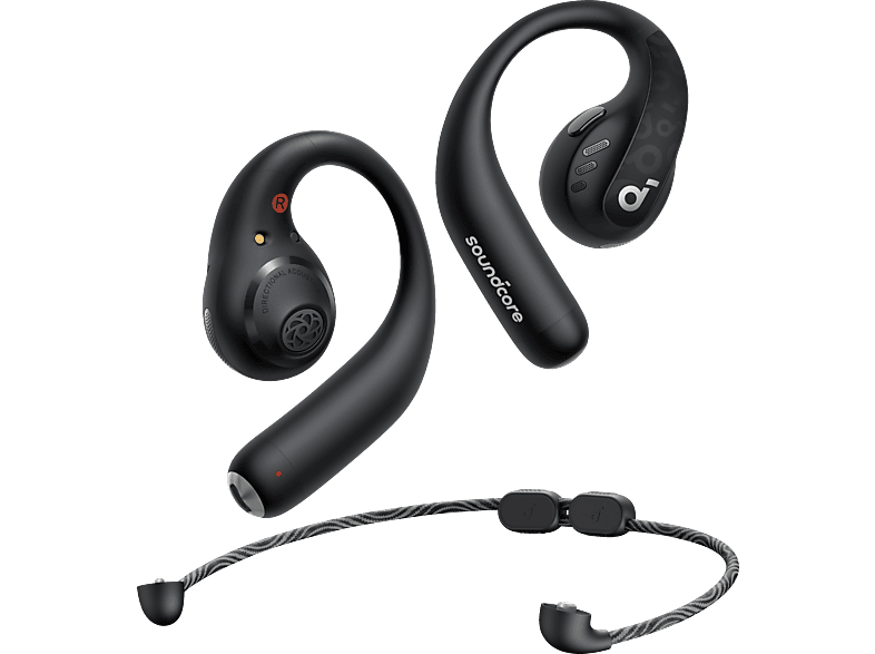 SOUNDCORE BY ANKER AeroFit Pro, Open-ear Kopfhörer Bluetooth Tiefschwarz von SOUNDCORE BY ANKER