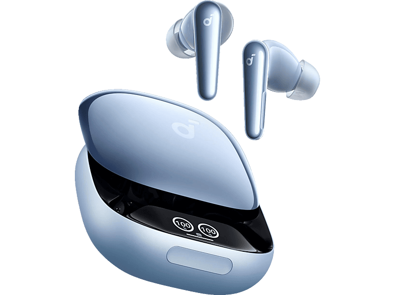 SOUNDCORE BY ANKER Liberty 4 Pro, In-ear Kopfhörer Bluetooth Hellblau Hochglanz von SOUNDCORE BY ANKER