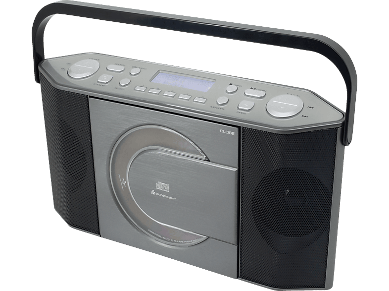 SOUNDMASTER RCD1770AN DAB+ Radio, Schwarz/Silber von SOUNDMASTER