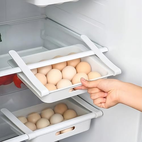 2er Set Hängende Eierhalter für den Kühlschrank - Platzsparender Eierbehälter und Organizer, Perfekt für die Frische Aufbewahrung von Eiern von SOUTH AREA