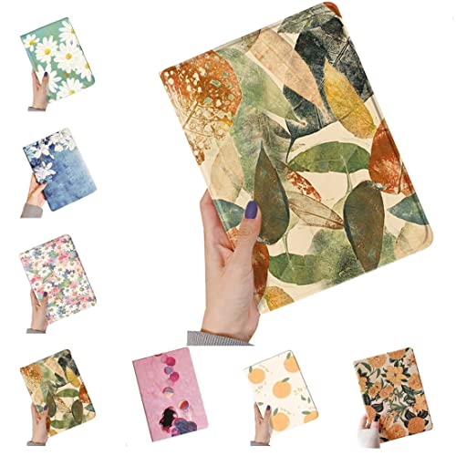 Blumenmuster Hülle für iPad 9. / 8. / 7. Generation 10.2 Zoll Schützhülle mit Stifthalter automatische Ruhe-/Wachfunktion Blumen Hülle (Color I) von SOUYOYIHI