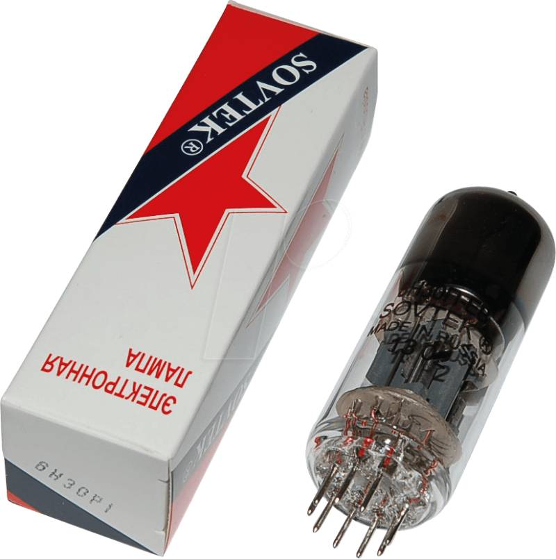 TUBE 6H30PI-EB - Elektronenröhre, Doppeltriode, Noval, 9-pol, 6,3 V von SOVTEK