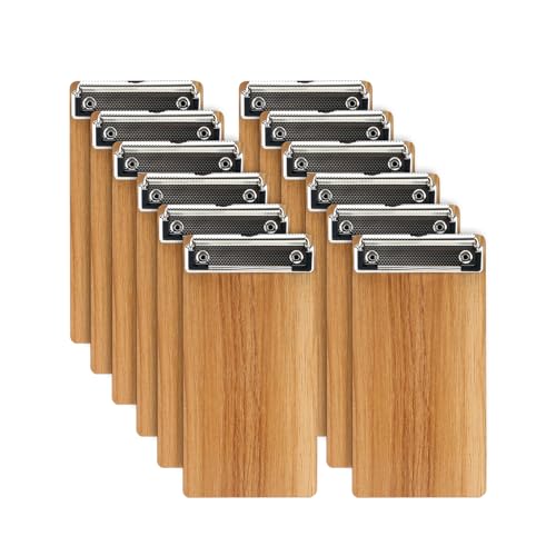 A6 Klemmbrett Holz,12 Stück Klemmbretter Schreibbrett mit Metalklemme, Schreibplatte Zwischenablage A6 Klemmbrett Holz,12 Stück Klemmbretter Schreibbrett mit Metalklemme, Schreibplatte Zwischenablage von SOYIRI