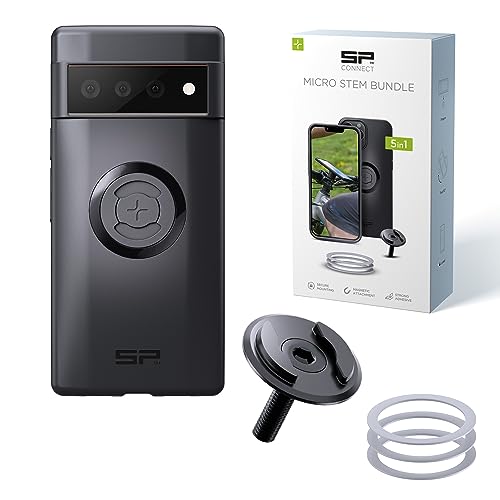 SP CONNECT Micro Stem Bundle | SPC+ | für Google Pixel 6 Pro Handy Halterung für den fahrradlenker | Smartphone Halterung Fahrrad | handyhalter von SP CONNECT