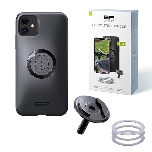 SP CONNECT Micro Stem Bundle | SPC+ | für iPhone 11/XR Handy Halterung für den fahrradlenker | Smartphone Halterung Fahrrad | handyhalter von SP CONNECT