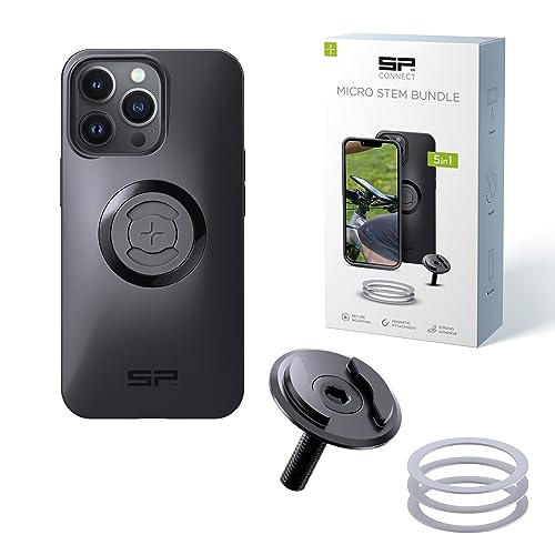 SP CONNECT Micro Stem Bundle | SPC+ | für iPhone 13 Pro Handy Halterung für den fahrradlenker | Smartphone Halterung Fahrrad | handyhalter von SP CONNECT