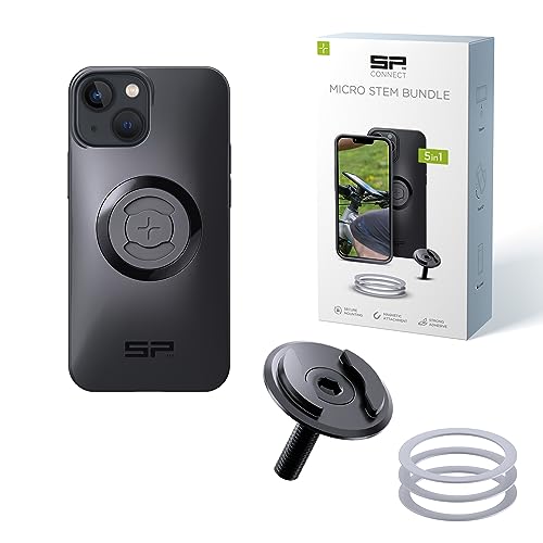 SP CONNECT Micro Stem Bundle | SPC+ | für iPhone 13 mini/12 Mini Handy Halterung für den fahrradlenker | Smartphone Halterung Fahrrad | handyhalter von SP CONNECT