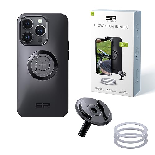 SP CONNECT Micro Stem Bundle | SPC+ | für iPhone 14 Pro Handy Halterung für den fahrradlenker | Smartphone Halterung Fahrrad | handyhalter von SP CONNECT