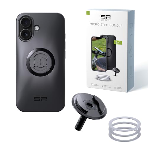 SP CONNECT Micro Stem Bundle | SPC+ | für iPhone 16 | Handy Halterung für den fahrradlenker | Smartphone Halterung Fahrrad | handyhalter SP CONNECT Micro Stem Bundle | SPC+ | für iPhone 16 | Handy Halterung für den fahrradlenker | Smartphone Halterung Fahrrad | handyhalter von SP CONNECT